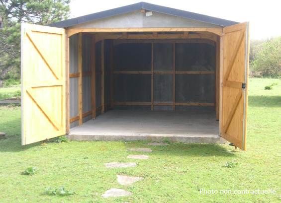 Cabane en bois garage