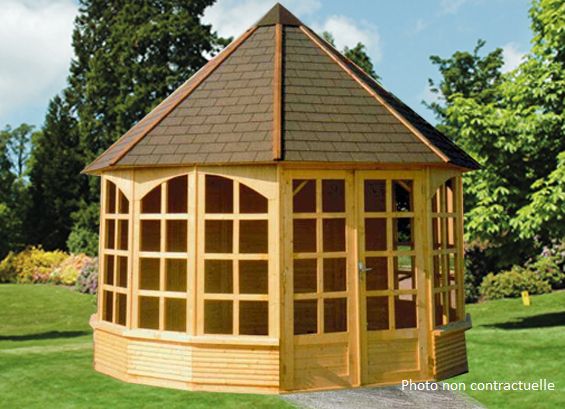 Kiosque ferme en bois